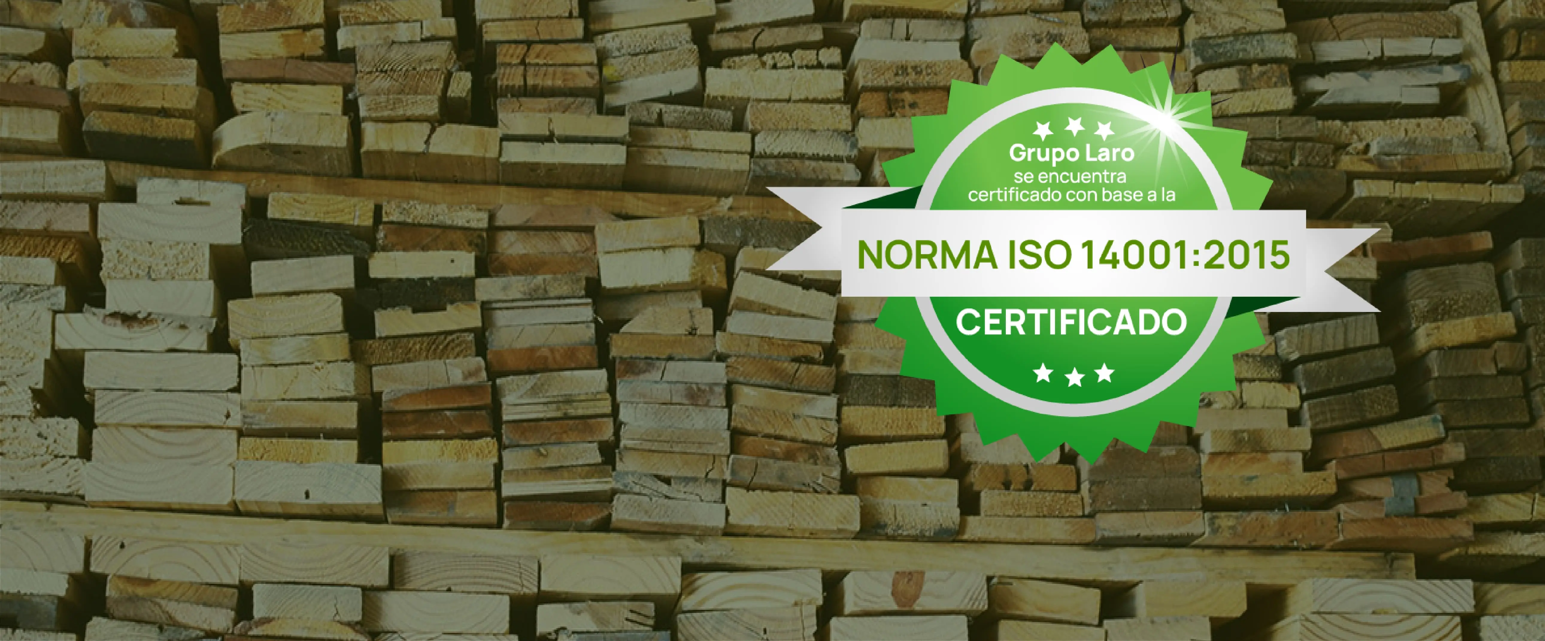 Banner certificación Norma ISO 14001:2015